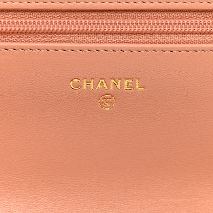 Chanel Lambskin Quilted Chanel 19 Wallet On Chain WOC Beige 7 of 12