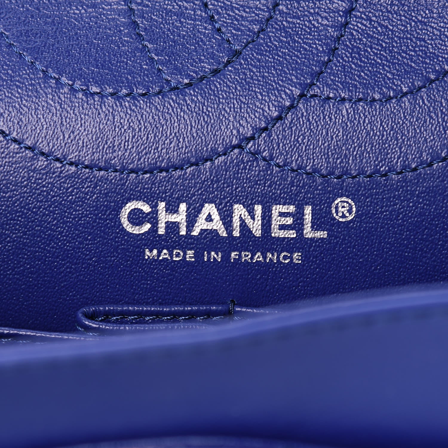 Chanel Patent Caviar Quilted 2.55 Reissue 226 Flap Blue 6 of 10