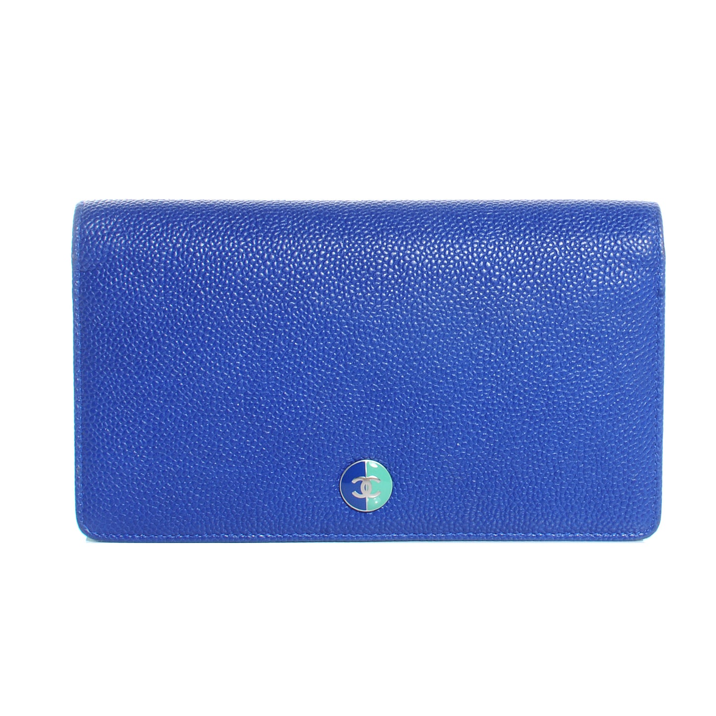 Caviar Yen Wallet Bi-Color Blue and Green