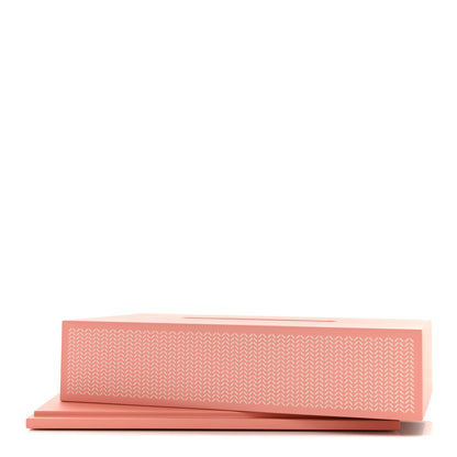 Hermes Lacquered Wood K-Box Tissue Box Pivoine Poudre 8 of 8