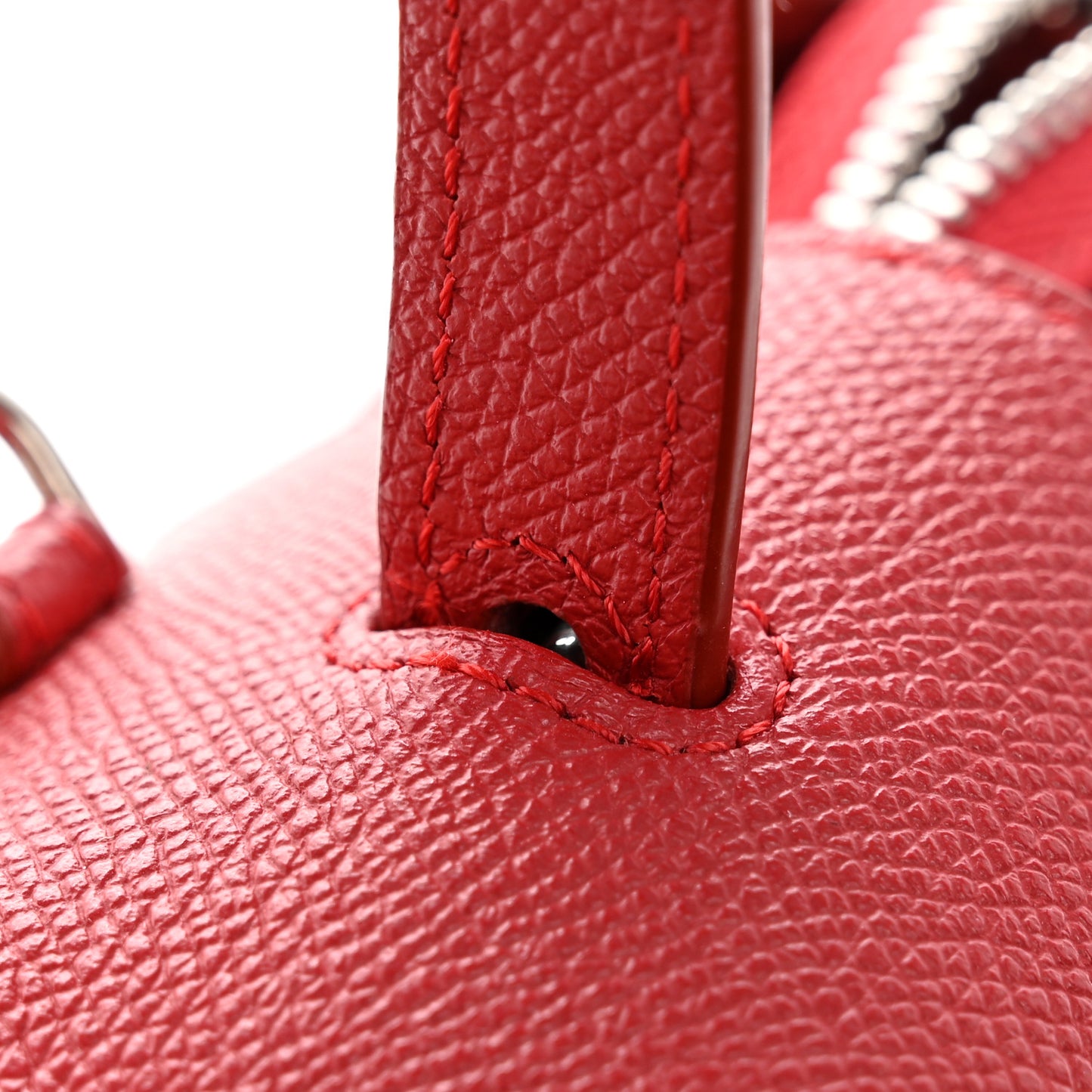 Grained Calfskin Nano Belt Bag Coquelicot