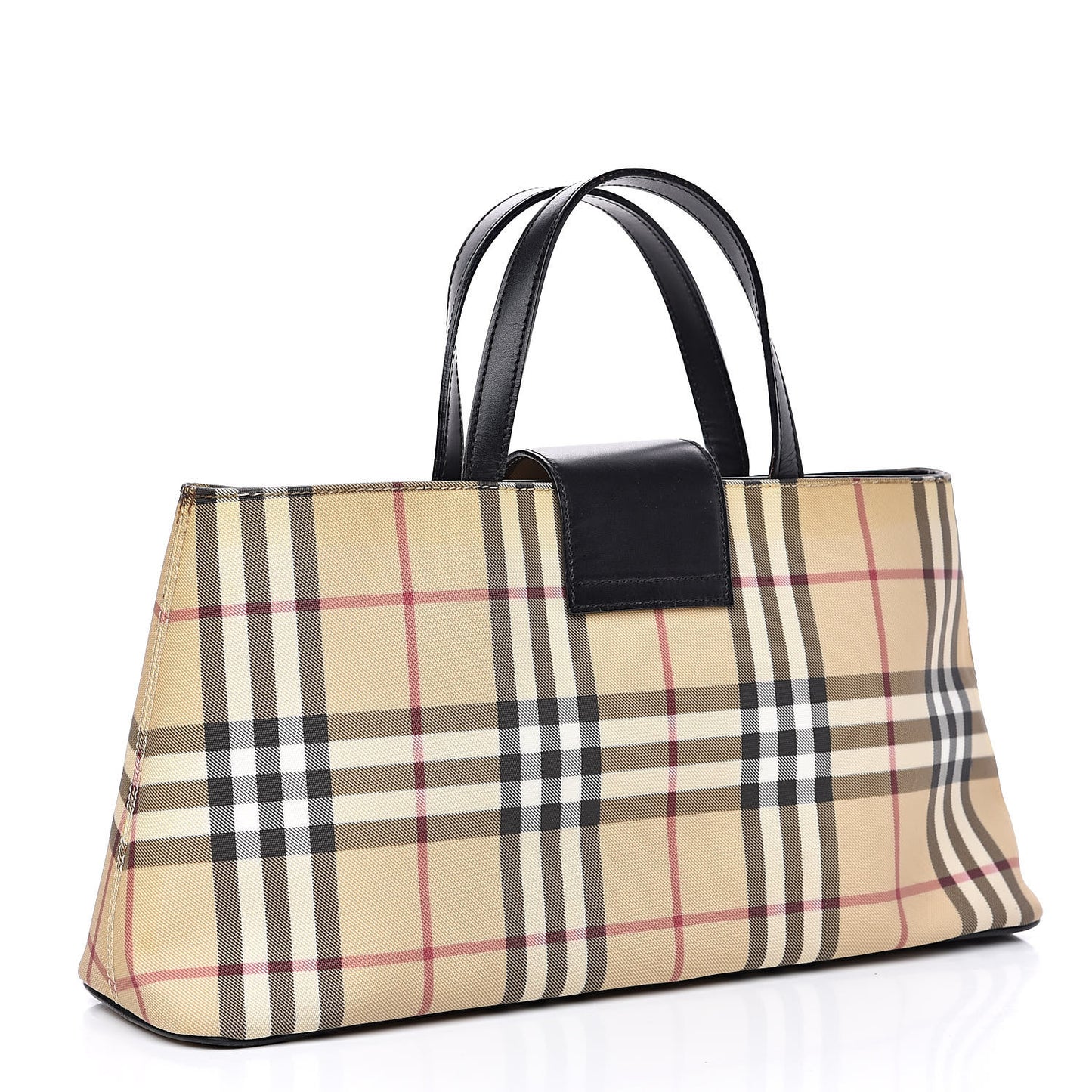 House Check Tote Black