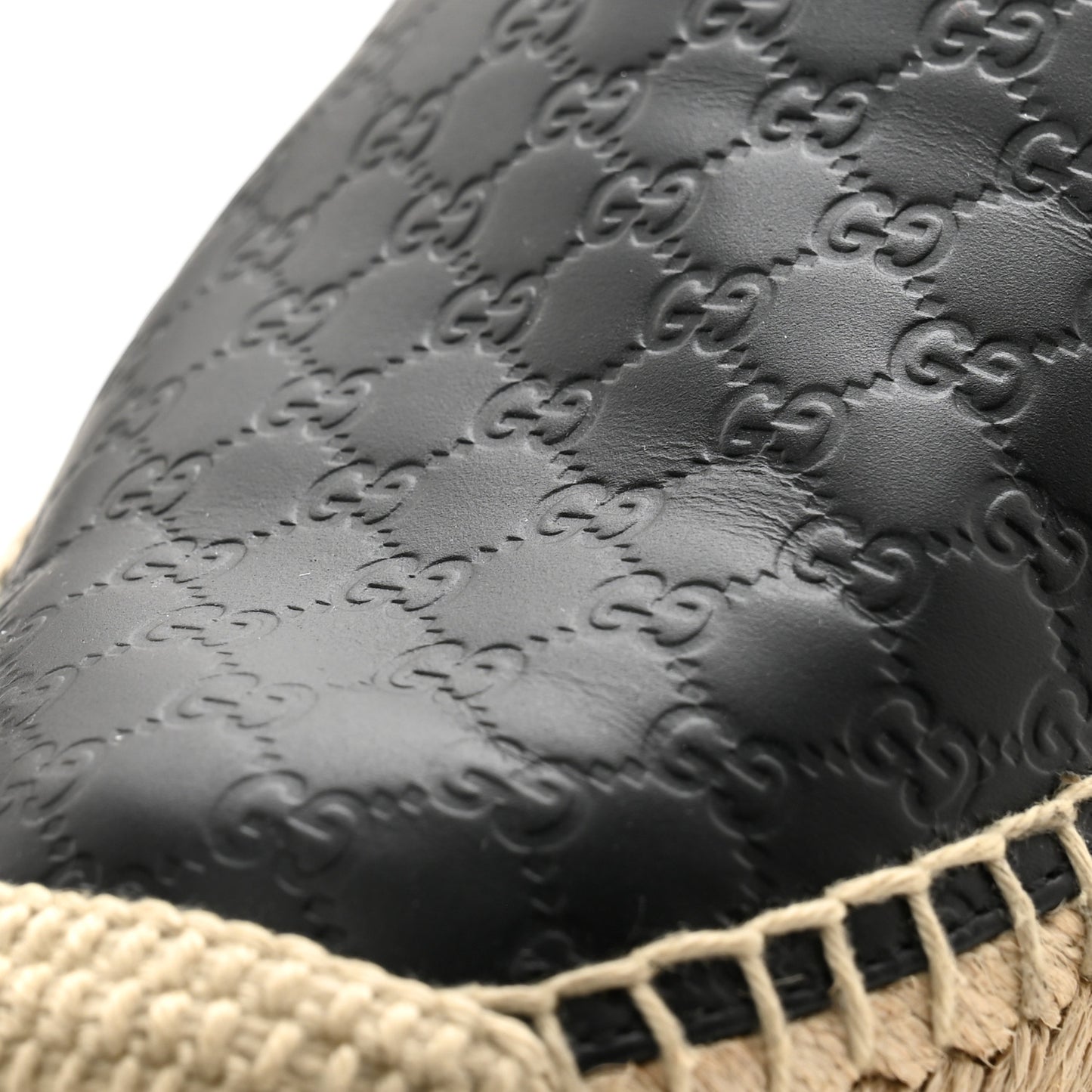 Microguccissima Signature Espadrilles 38 Black