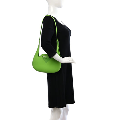 Bottega Veneta Rubberized Canvas Punch Tote Acid Green 2 of 10