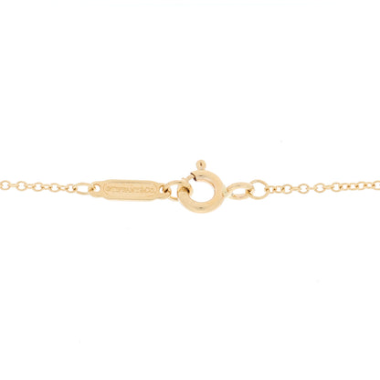 Tiffany 18K Yellow Gold Diamond Citrine Daisy Key Pendant Necklace 4 of 5