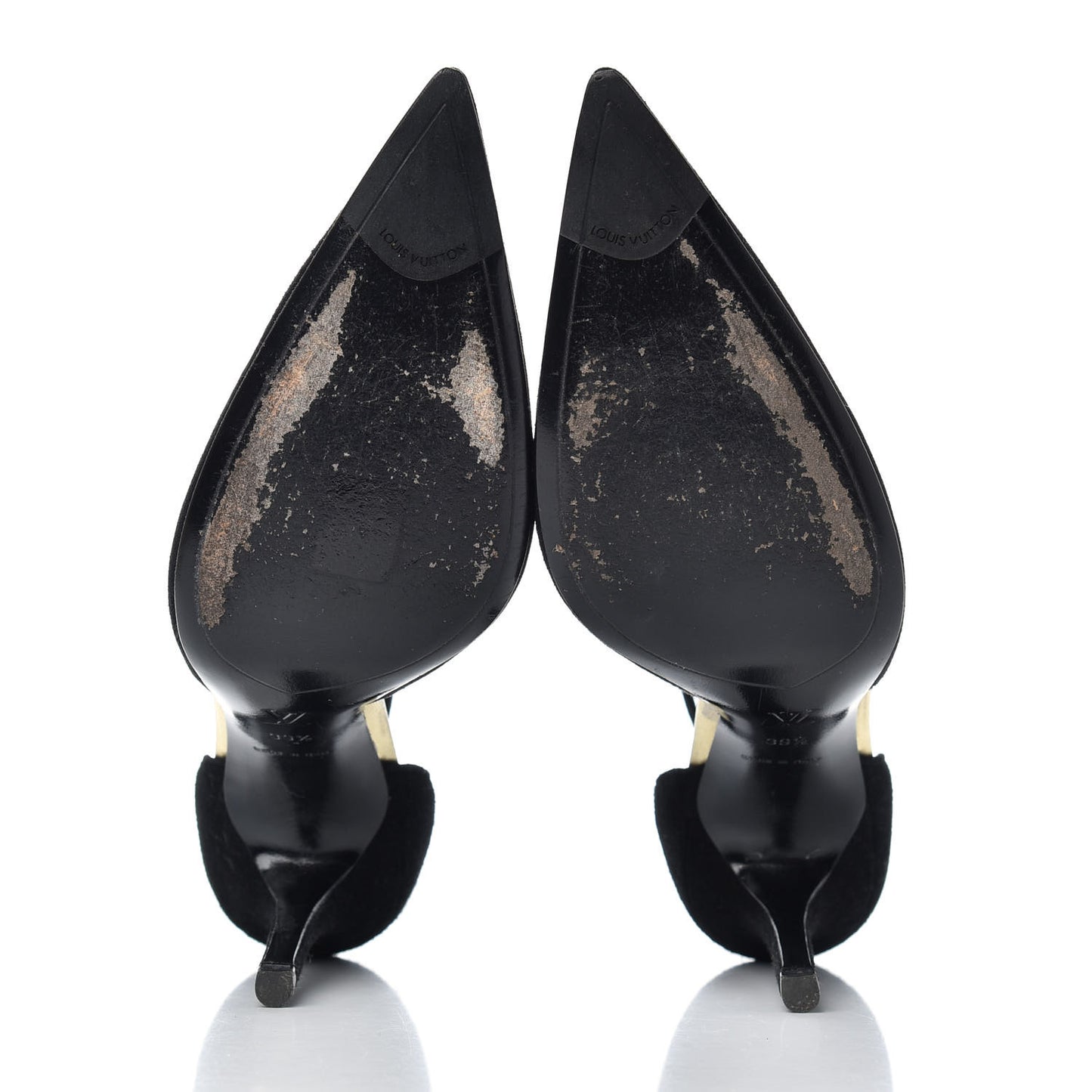 Suede Vegas T Strap Pumps 39.5 Black