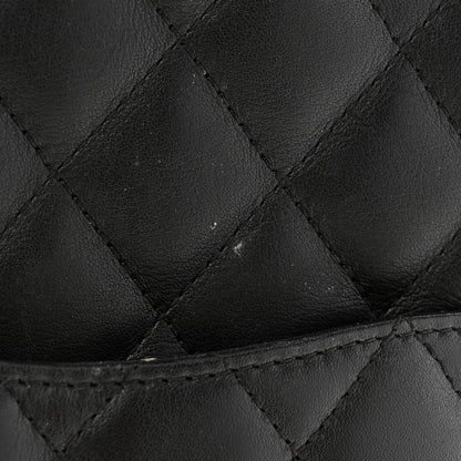 Chanel Calfskin Quilted Small Cambon Tote Black White 12 of 12