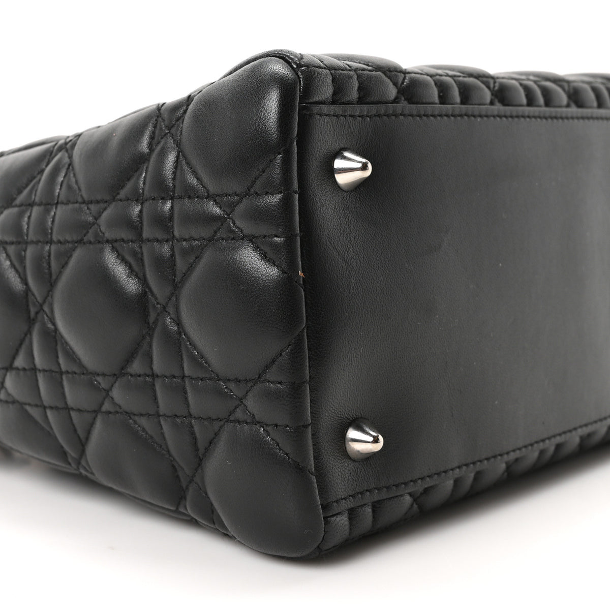 Lambskin Cannage Medium Lady Dior Black