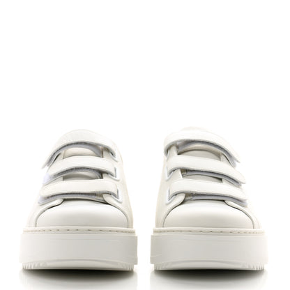 Louis Vuitton Lambskin Monogram Time Out Sneakers 39 White 2 of 10