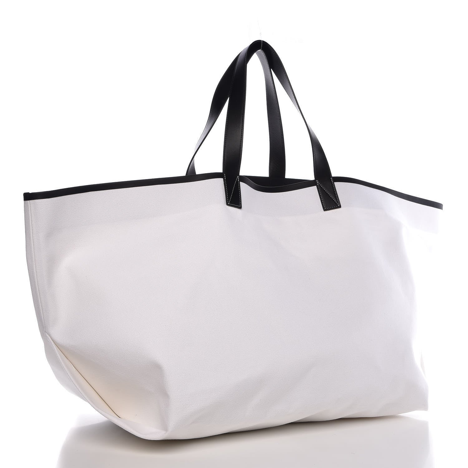 Celine Textile Large Made In Tote White Black 3 of 11