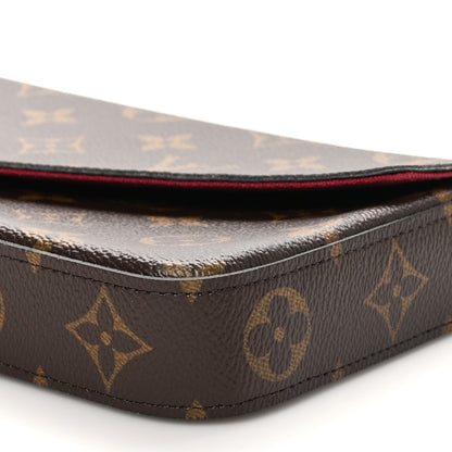 Louis Vuitton Monogram Pochette Felicie Chain Wallet Fuchsia 10 of 10
