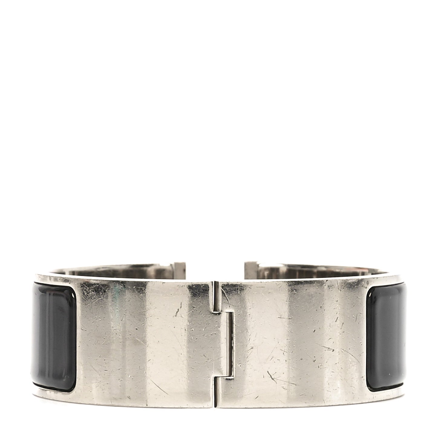 Enamel Wide Clic Clac H Bracelet PM Black