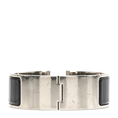 Hermes Enamel Wide Clic Clac H Bracelet PM Black 3 of 4