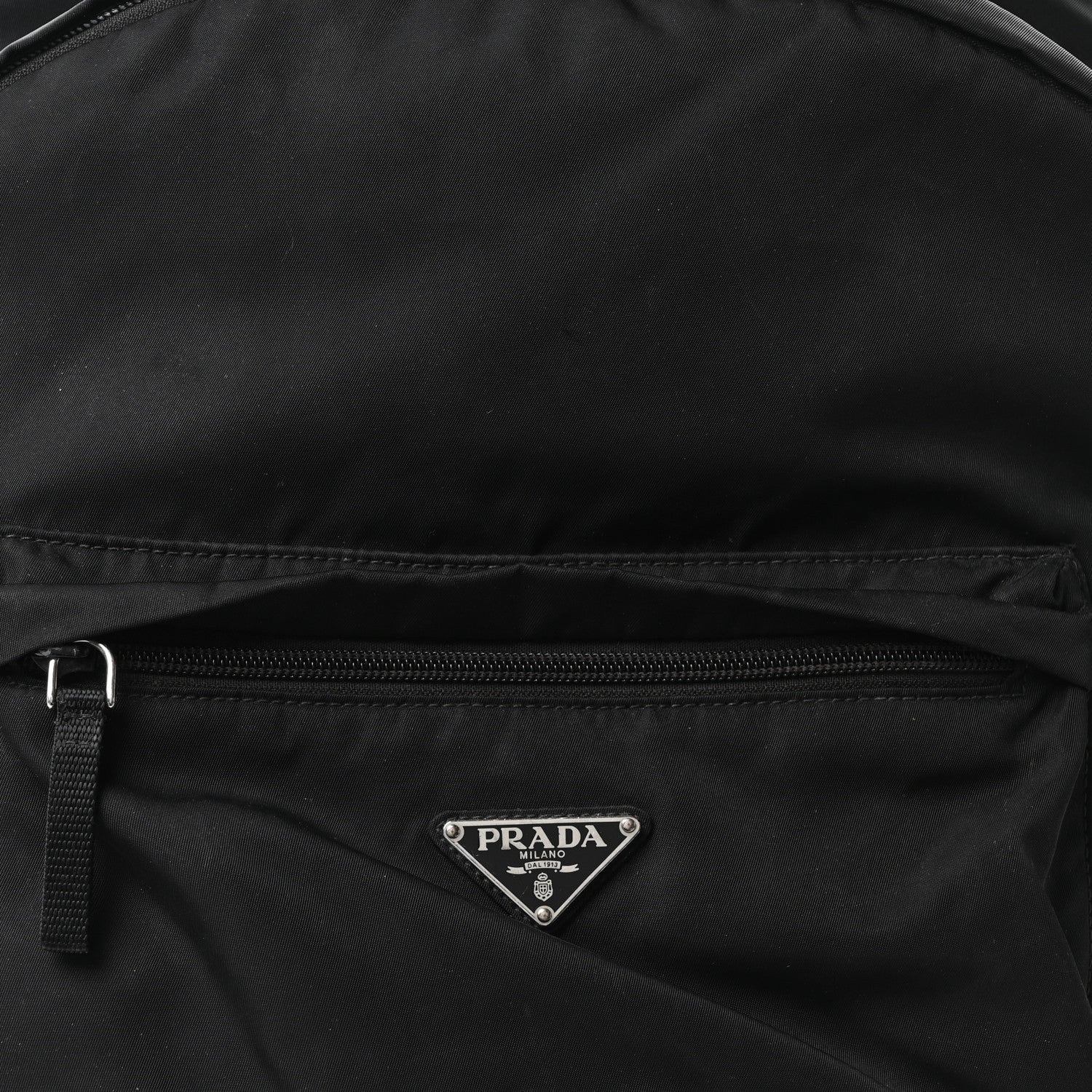 Prada Tessuto Nylon Zip Backpack Black 8 of 10