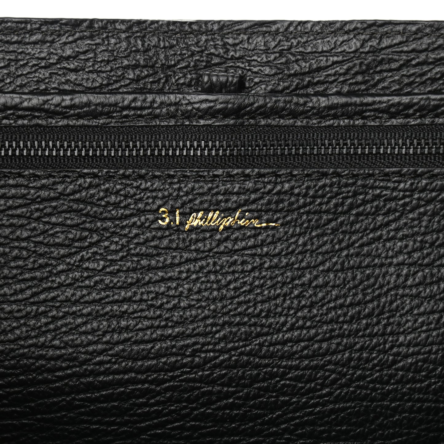 Textured Calfskin Large Pashli Satchel Black