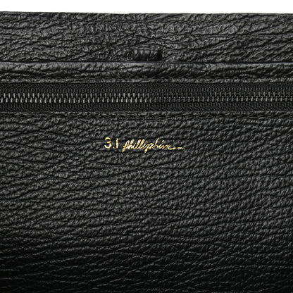3.1 Phillip Lim Textured Calfskin Large Pashli Satchel Black 6 of 12