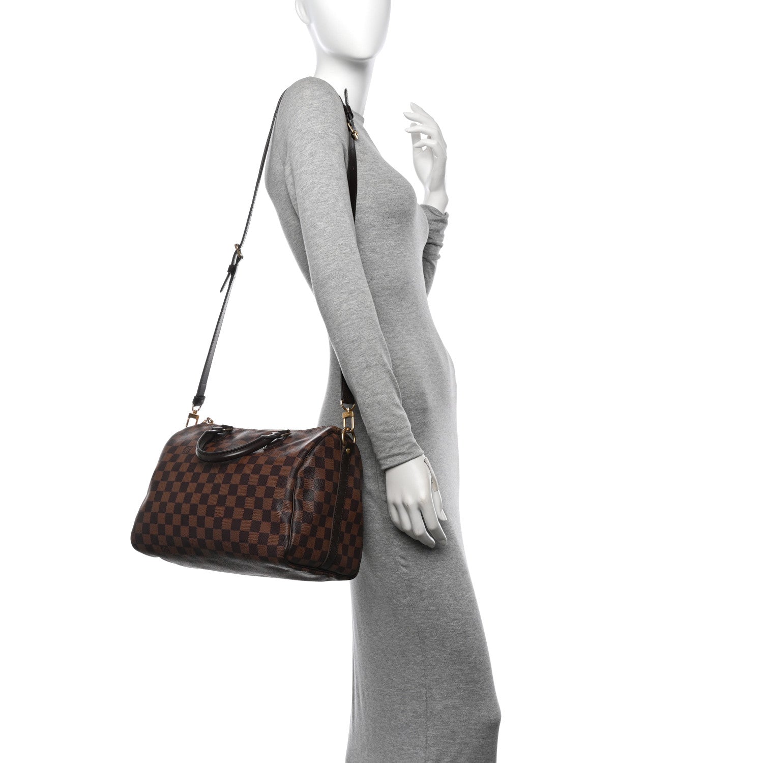 Louis Vuitton Damier Ebene Speedy Bandouliere 30 2 of 11