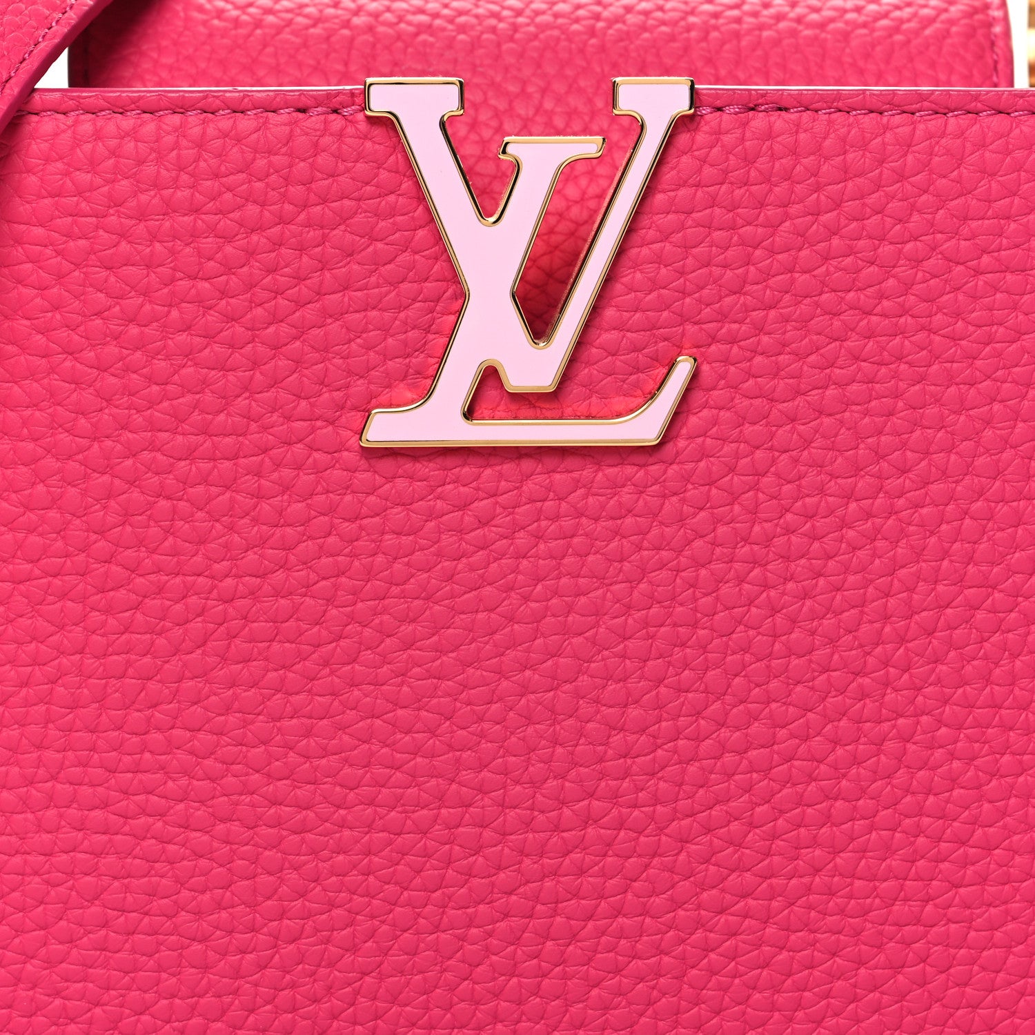 Louis Vuitton LV X TM Taurillon Cherry Blossom BB Capucines Pink