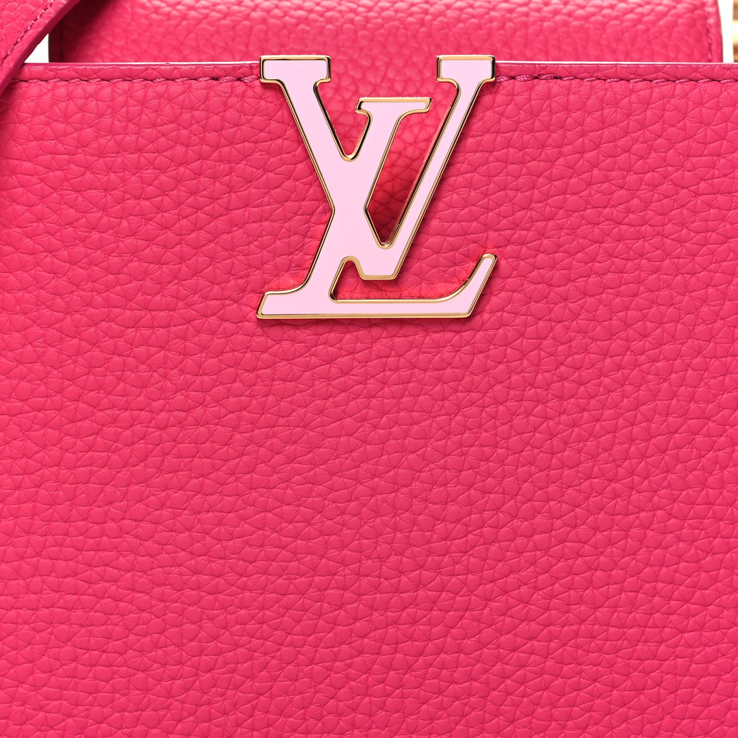 LV X TM Lambskin Embroidered Mini Cherry Blossom Capucines Pink Capucines Pink
