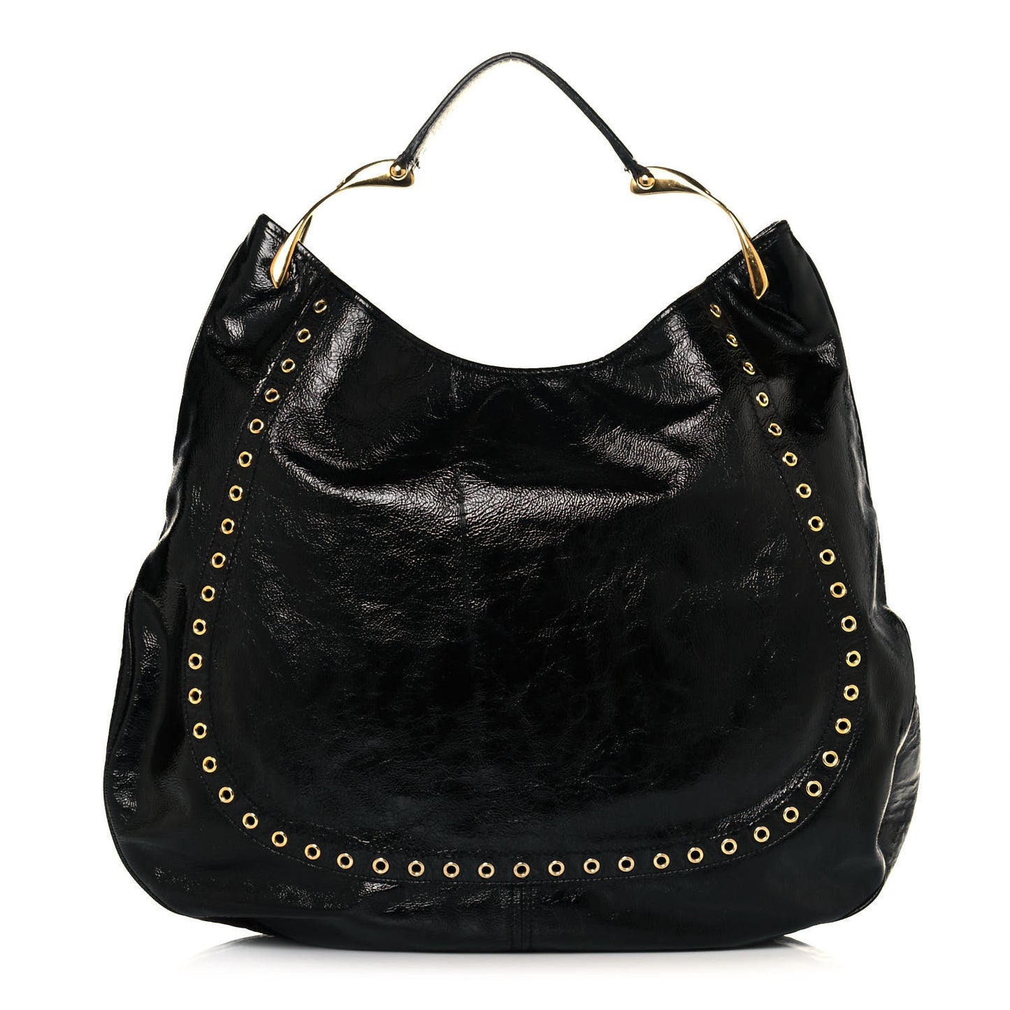 Patent Eyelet Hobo Black