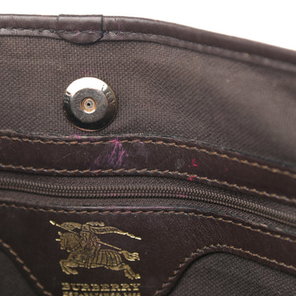 Burberry Haymarket Check Small Onslow Tote Chocolate 16 of 21