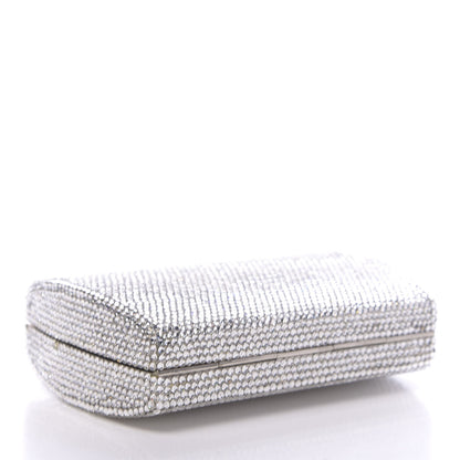 Judith Leiber Swarovski Crystal Minaudiere Clutch Silver 5 of 12