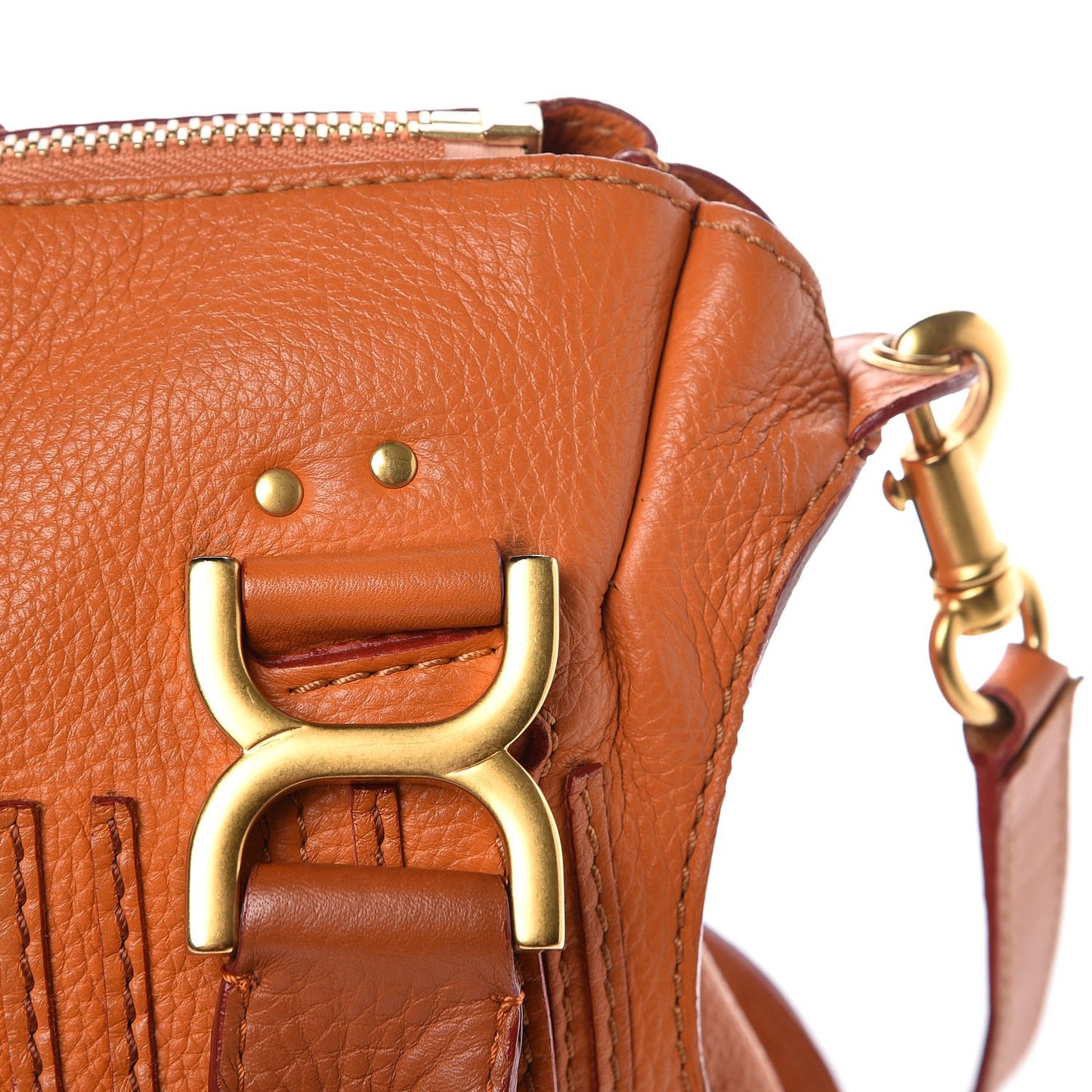 Calfskin Small Marcie Satchel Maple Leaf