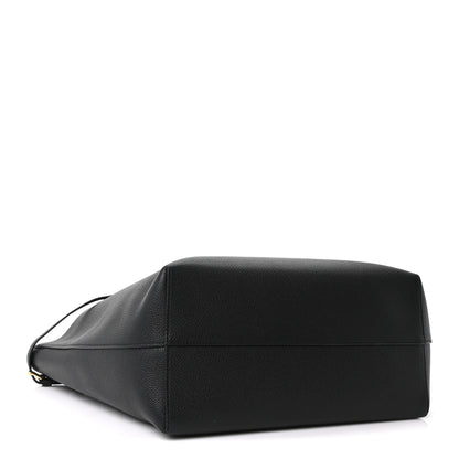 Celine Grained Calfskin Triomphe Medium Cabas Anais Black 3 of 9