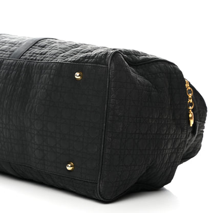 Christian Dior Nylon Cannage Duffle Bag Black 9 of 14