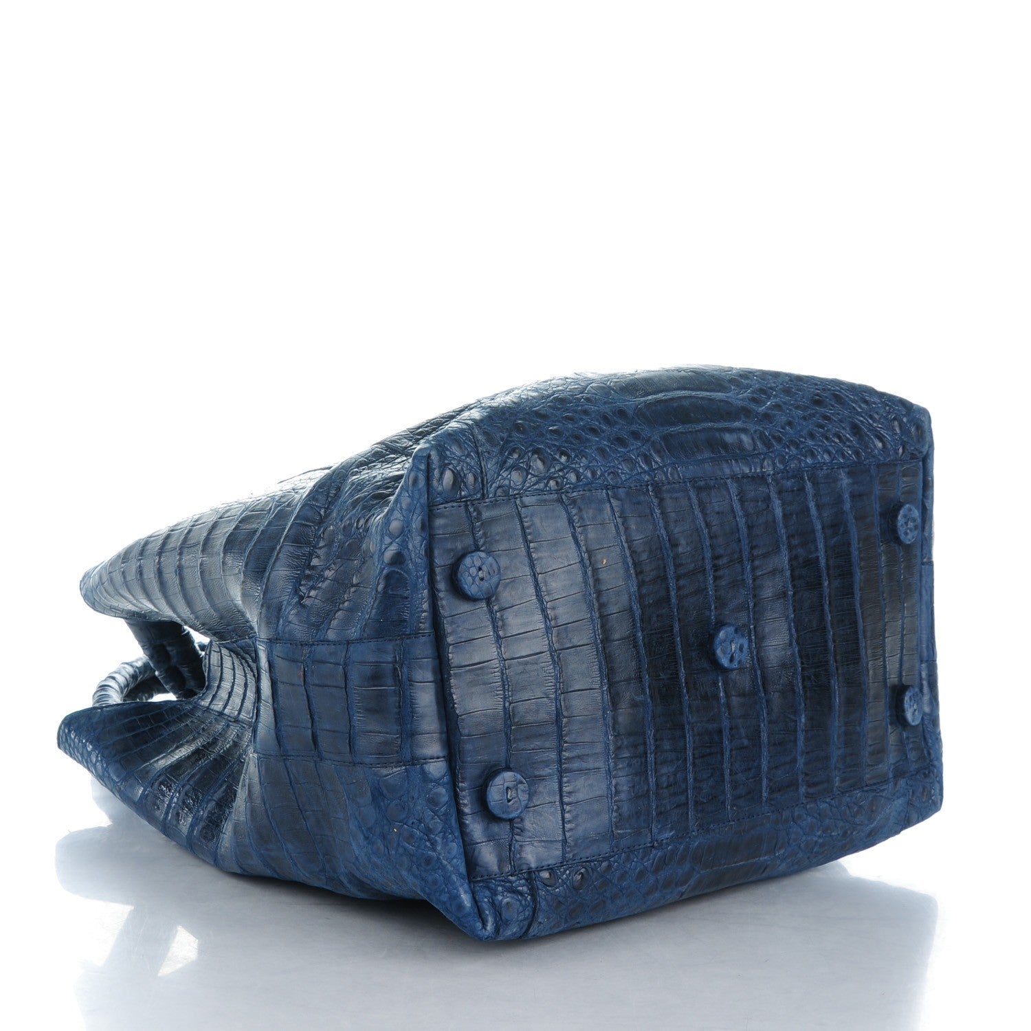 Nancy Gonzalez Crocodile Shoulder Bag Blue 4 of 9