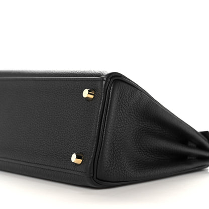 Hermes Togo Kelly Retourne 25 Black 8 of 37