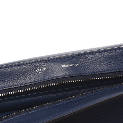 Celine Drummed Calfskin Suede Large Trapeze Navy 5 of 14