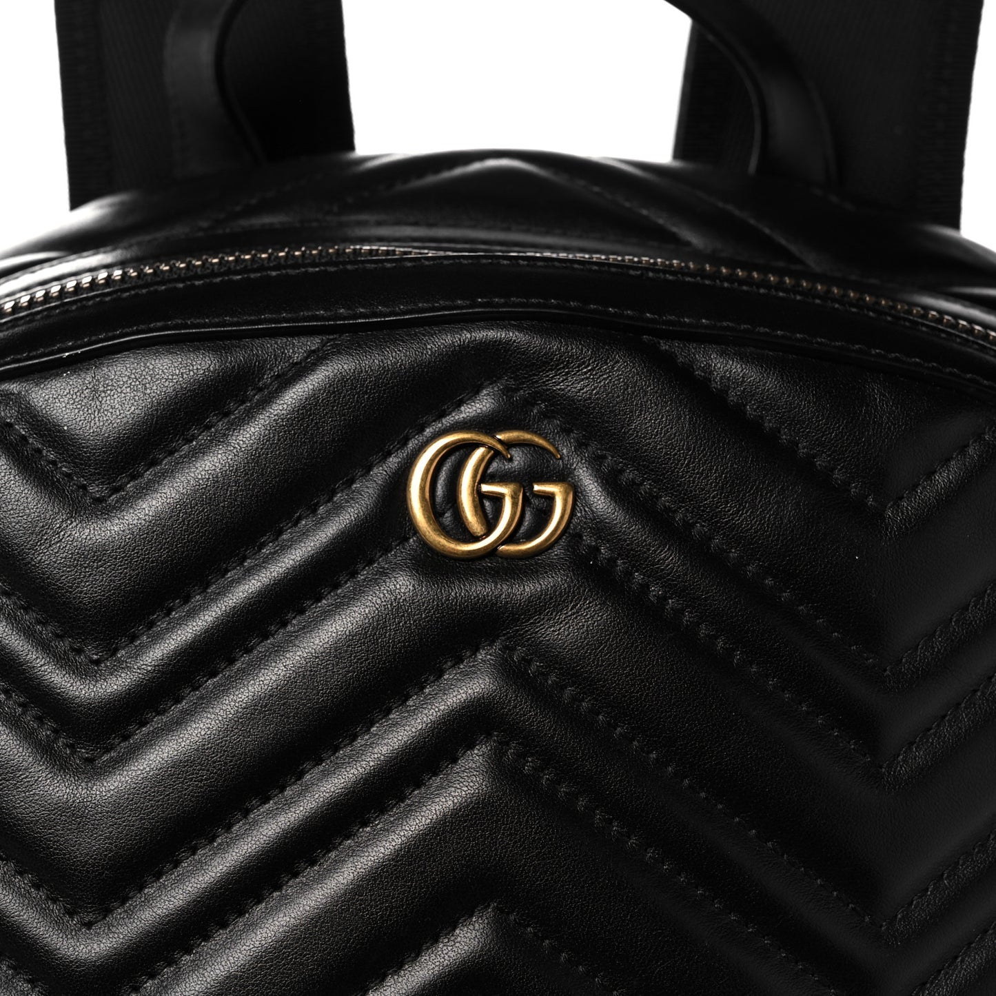 Calfskin Matelasse GG Marmont Day Backpack Black