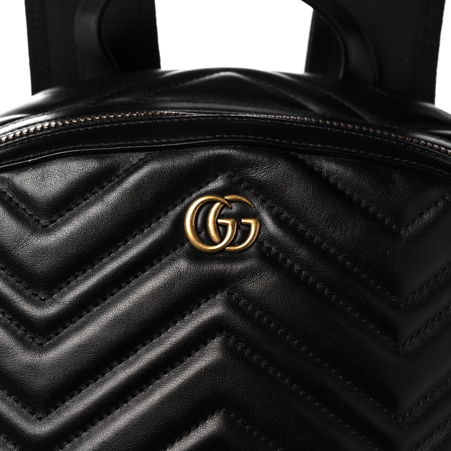 Gucci Calfskin Matelasse GG Marmont Day Backpack Black 9 of 13