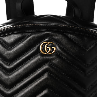 Gucci Calfskin Matelasse GG Marmont Day Backpack Black 9 of 13