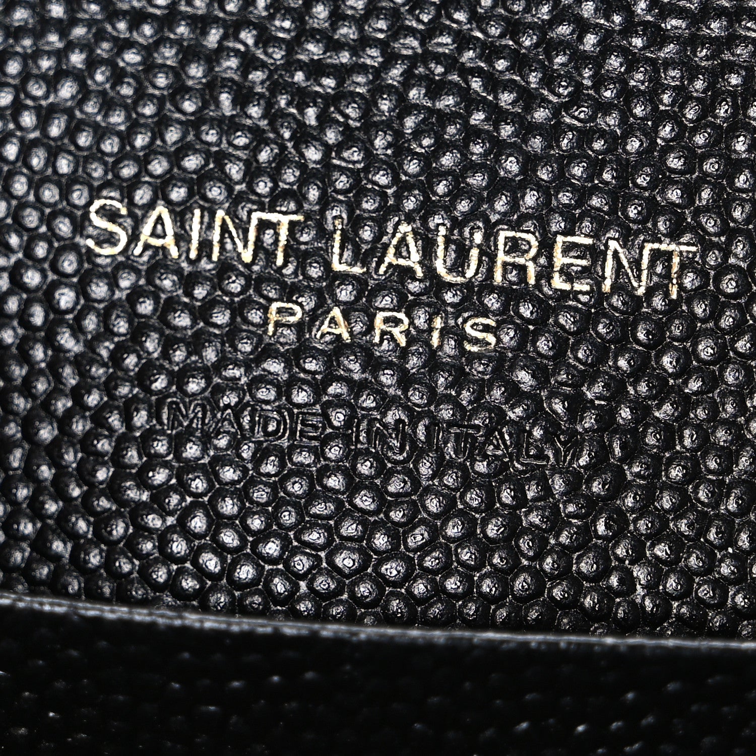 Saint Laurent Grain De Poudre Textured Mixed Matelasse Triquilt Small Monogram Envelope Wallet Black 6 of 7