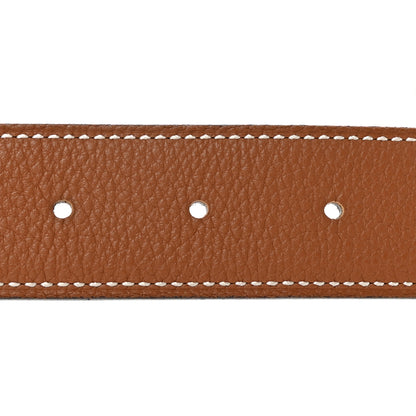 Hermes Box Togo 32mm Martelee H Belt 75 30 Black Gold 3 of 6