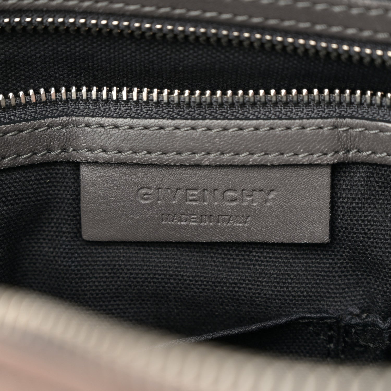 Givenchy Tumbled Sheepskin Medium Pandora Charcoal 6 of 13