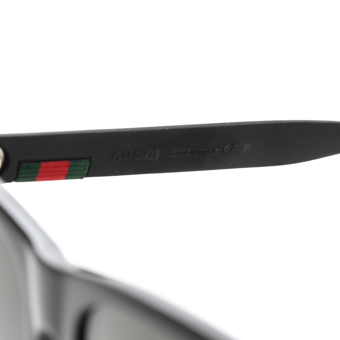 Polarized Square Frame Web Sunglasses GG0008S Black