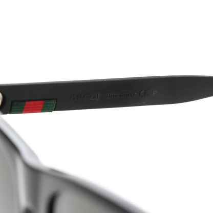 Gucci Polarized Square Frame Web Sunglasses GG0008S Black 5 of 8