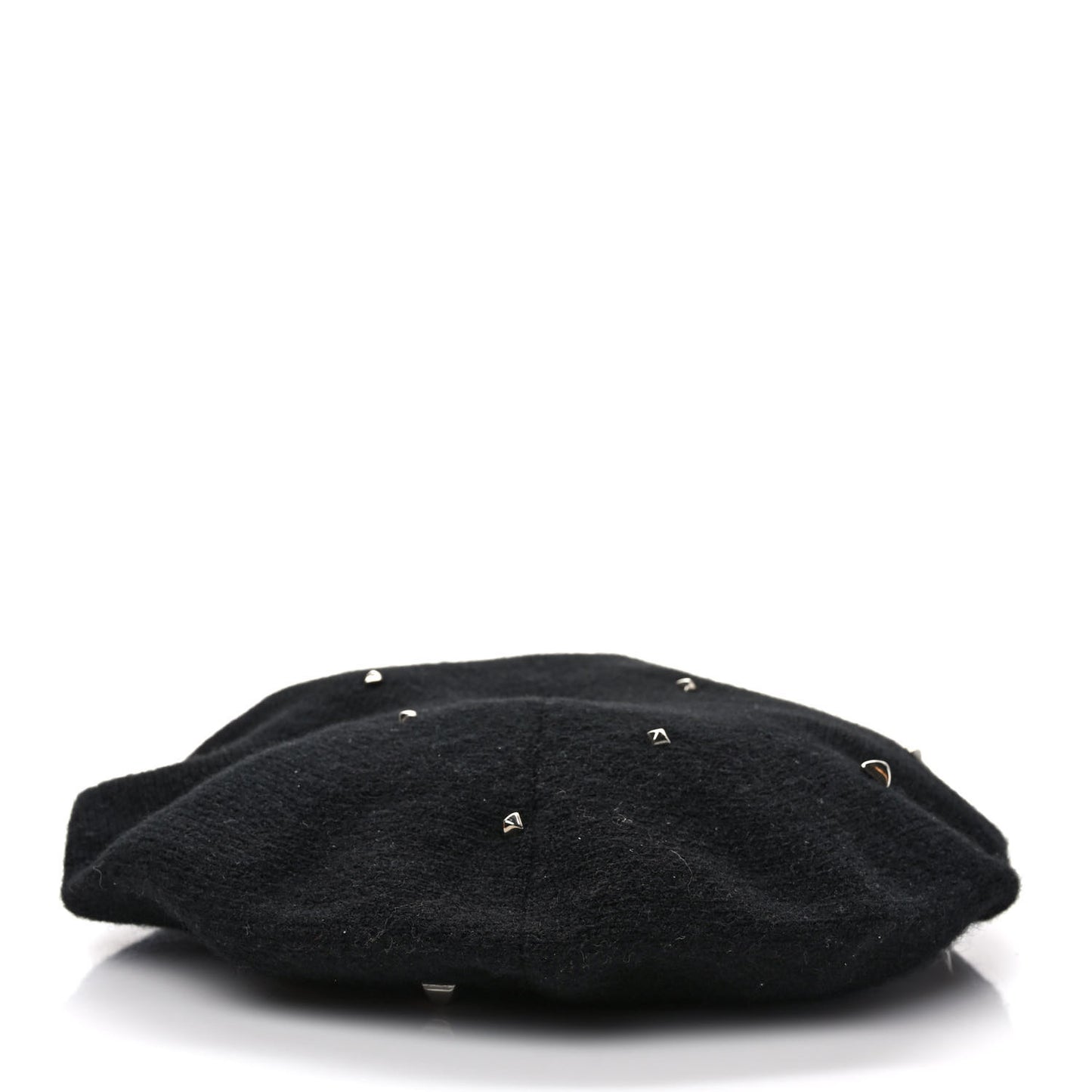 Cashmere Medor Studded Darling Beret M Black
