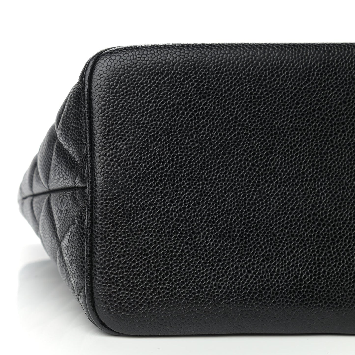 Caviar Quilted Medallion Tote Black