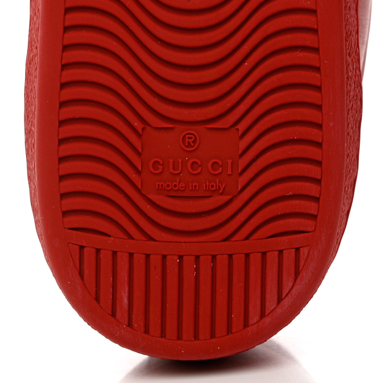 Gucci Calfskin Miro Soft Interlocking G Perforated Mens Ace Sneakers 9 Hibiscus Red Red Vintage 8 of 9