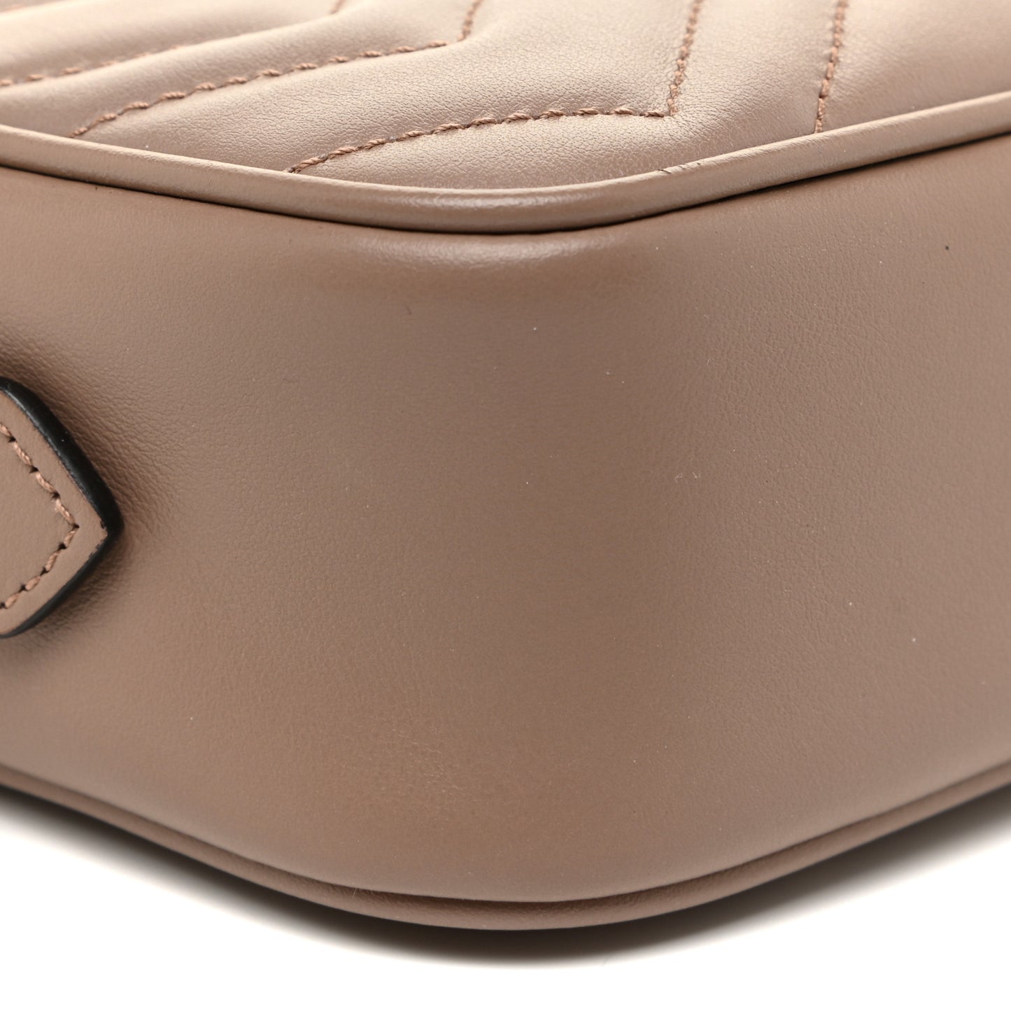 Calfskin Matelasse Mini GG Marmont Chain Shoulder Bag Porcelain Rose