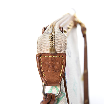Louis Vuitton Monogram Multicolor Pochette Accessories White 5 of 8