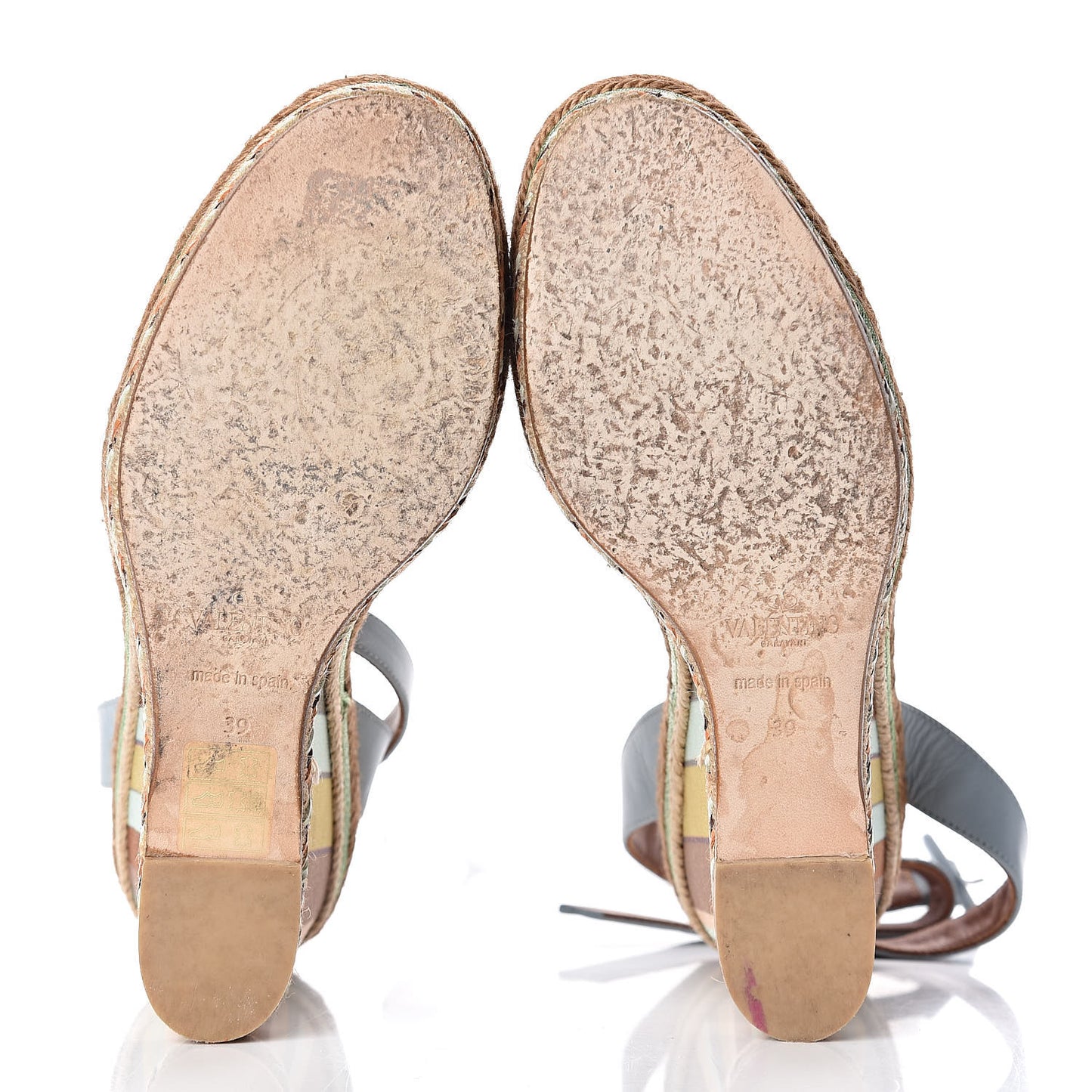 Calfskin Calfskin Native Couture 1975 Espadrille Wedge Sandals 39 Sky Sorbet Multicolor