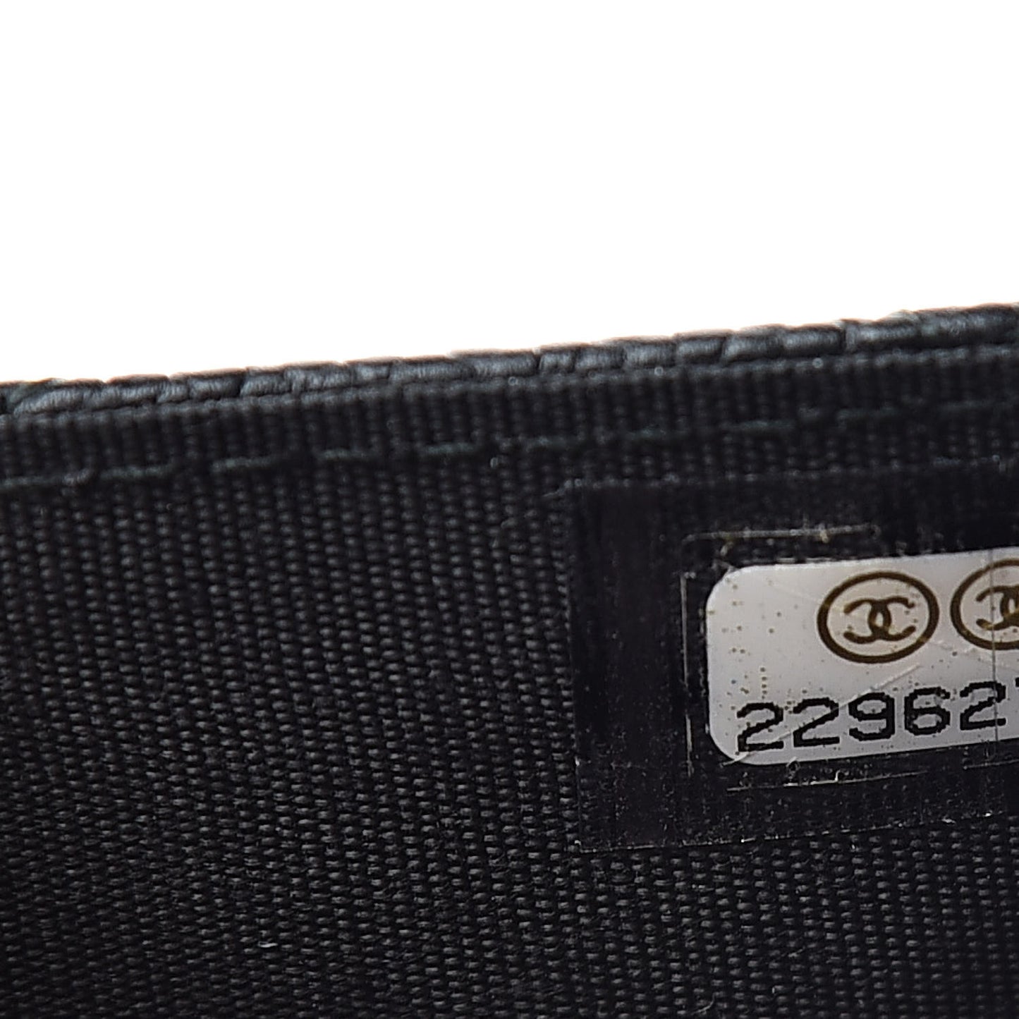 Caviar Quilted Boy Flap Card Holder Black
