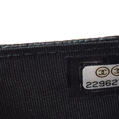 Chanel Caviar Quilted Boy Flap Card Holder Black 8 of 9