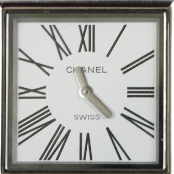 Chanel Stainless Steel Alligator 23mm Mademoiselle Quartz Watch Black 4 of 11