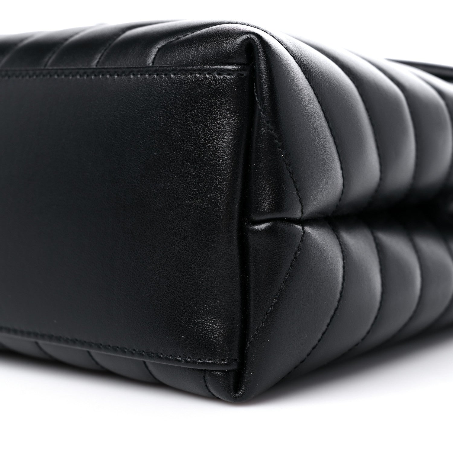 Saint Laurent Calfskin Y Quilted Monogram Medium Loulou Chain Satchel Black 10 of 11